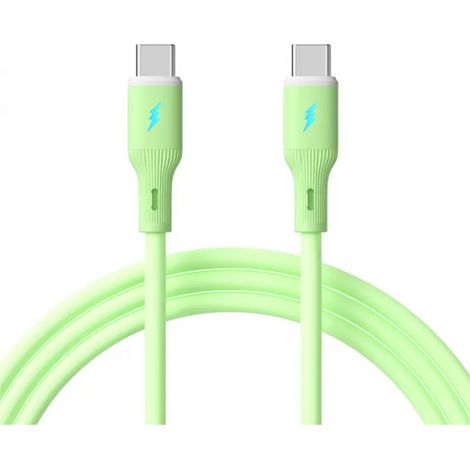Akyga Câble USB USB-C® mâle, USB-C® mâle 1 m vert AK-USB-69 (1/2)
