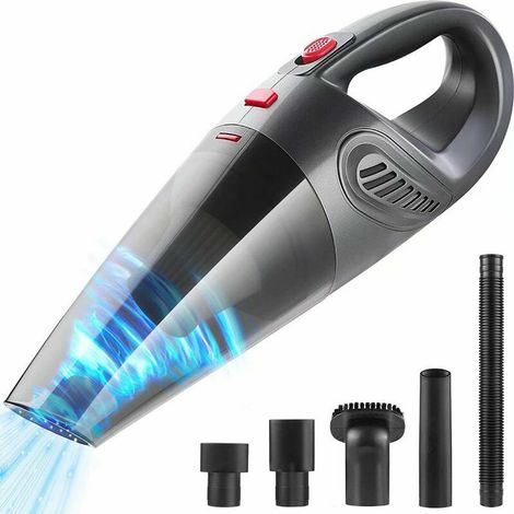 Aspirateur à Main sans Fil 4000Pa Charge USB Aspirateur de Voiture Portable 120W avec Fonction Huimide & Sèche，