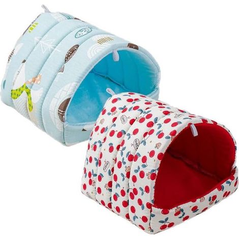 Maisons chaudes et confortables pour cochons d'Inde et petits animaux, couchages, pour usage intérieur, 19 x 19 cm (1/5)