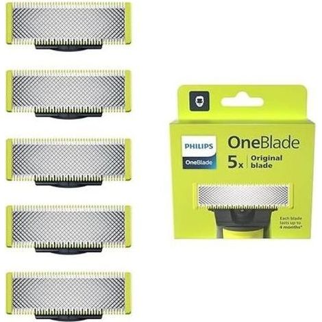 Vakuum-Lames de rechange en acier inoxydable pour rasoirs électriques OneBlade (compatible modèle QP250/50)