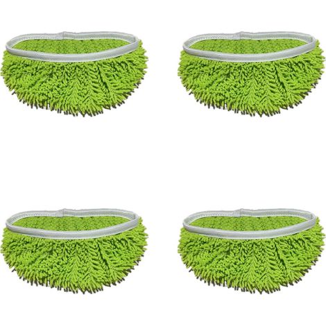 Set di 4 panni per mocio in peluche ad alto contenuto di glutine - Verde 1