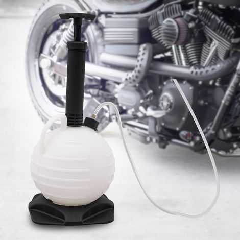 Pompa aspirazione olio 6L, pompa aspirazione manuale, macchina riempimento olio cambio, per drenare olio motore, fluido cambio, liquido raffreddamento, liquido freni, lubrificante ingranaggi, acqua, e (1/5)