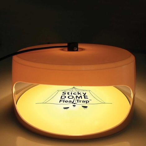 Piège à puces lumineux rond anti-puces pour animaux domestiques, lampe attrape-puces 220V (norme UE) (1/4)