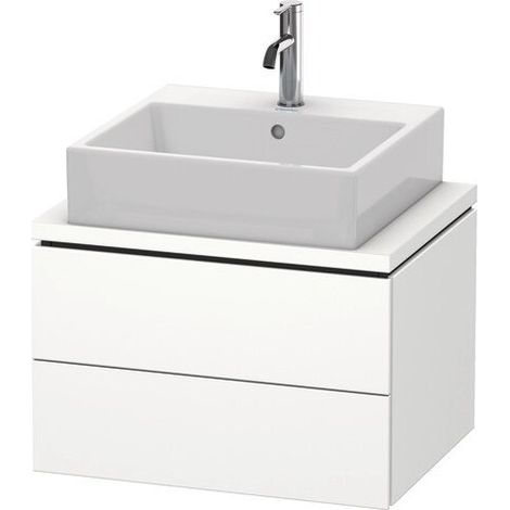 DURAVIT LC580508484 L-Cube meuble sous-évier KWTU blanc, angle droit, 620x477x400 mm