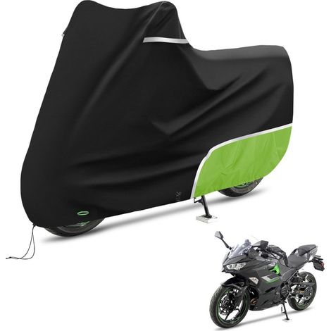 Motorradabdeckung 420D Oxford wasserdicht für Kawasaki Ninja 500 Outdoor Allwetter (1/5)