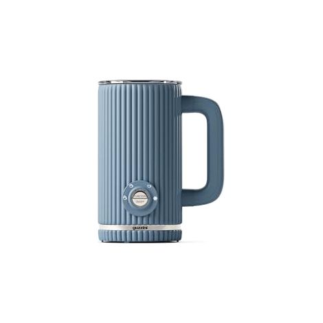Guzzini, Espumador de leche Sous Chef, 4 programas, espuma caliente y fría, calentador de leche, tapa transparente, base giratoria, base orgánica, 300 ml (antracita)