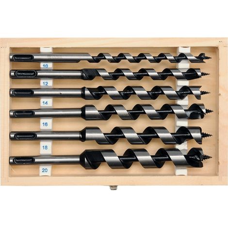 Barrenas para madera SDS+, l-200 mm, fi-10-20 mm. Juego de 6 piezas. YT-3300 Yato (1/3)
