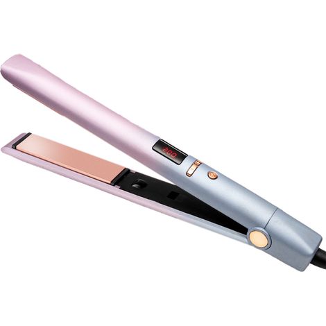 1 Fer à lisser et boucler 2 en 1, plaque flottante, technologie PTC, mémoire température, pour tous types de cheveux (1/5)