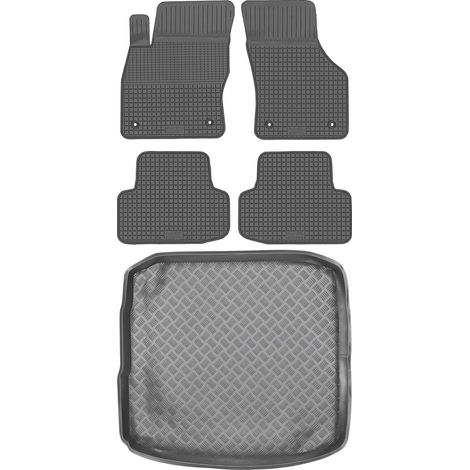 Set di tappetini in gomma per auto e tappetino per bagagliaio per Audi A3 III 8V berlina dal 2013 al 2020. (1/5)