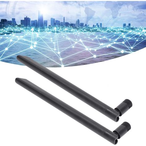 Antenne WiFi double bande 5.8G 2.4G, 2 pièces, Gain 10dbi, Interface mâle SMA omnidirectionnelle (1/5)