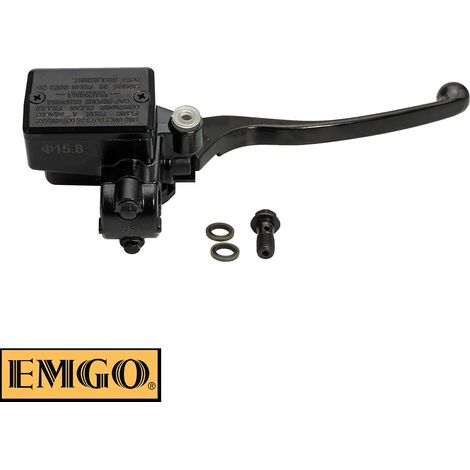 Pompe de frein avant Emgo 2024/12 complète (15,8 mm) avec support de rétroviseur et levier pour Honda CB 400 (1979-1982), GL 500, CB 650, CX 650, CB 750 F (1979-1983), VF 750, CB 900 F (1979-1983), CB