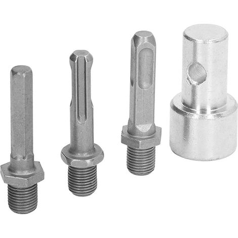 Adaptateur de tarière 1 à 3, mandrin rond en acier au carbone, 2 trous, 2 fentes, connecteur pour tarière de jardin, outils de jardin - YM (1/5)