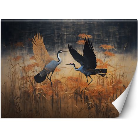 Wallpaper, Crane Birds Abstract - 200x140 (1/5)