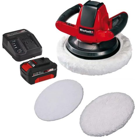 Einhell 18v Cordless Car Boat Buffer Polisher 254mm Power X + 4AH Charging Kit (1/5)