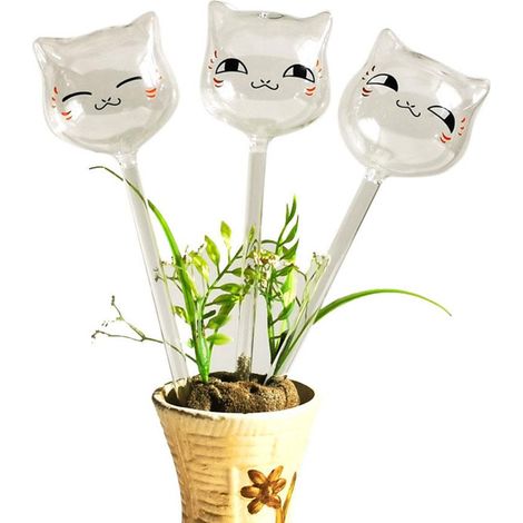 Bulbi autoirriganti a forma di gatto – irrigazione a goccia in vetro – piante da interno