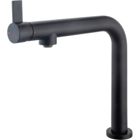 Küchenarmatur mattschwarz Messing 28,7 cm (1/3)