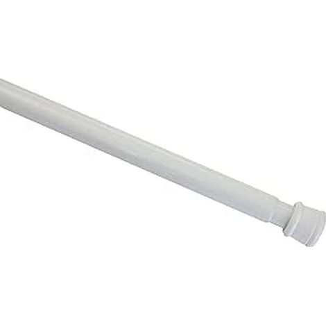 Gardinia Bastone per Tenda Estensibile, Metallo, Fissaggio Senza Trapano né Viti, Diametro 23/26 mm, Lunghezza 90-140 cm, Bianco (1/4)