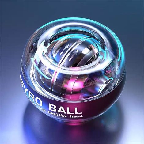 Balle avec compteur - Balle gyroscopique à démarrage automatique pour le renforcement des poignets, des avant-bras et des mains. (1/4)