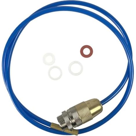 Appareil de nettoyage de conduites d'eau haute pression Nettoyeur de conduites haute pression puissant pour tuyaux M22 M24 et 1/2 pouces avec joints et longueur de 2 mètres (1/5)