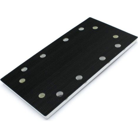 Patin De Ponçage - 93 X 175 Mm - Pour Ponceuse Vibrante - Avec Fermeture Velcro Et 8 Trous D'aspiration - 1 Pièce (1/4)