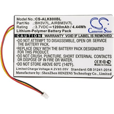 BATTERIA COMPATIBILE AUTEC ALK800BL NiMH 7,2V 1200 mAh