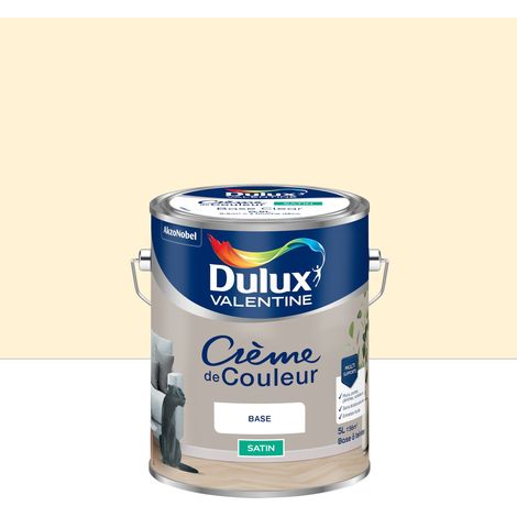Peinture Crème De Couleur Satin Zéphir d'Ivoire 5L - Dulux Valentine