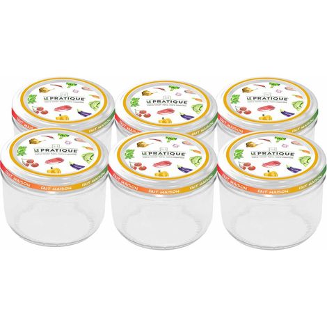Sterilisierbare Behälter 350 ml ø100 mm Packung zu 6 - Praktisch