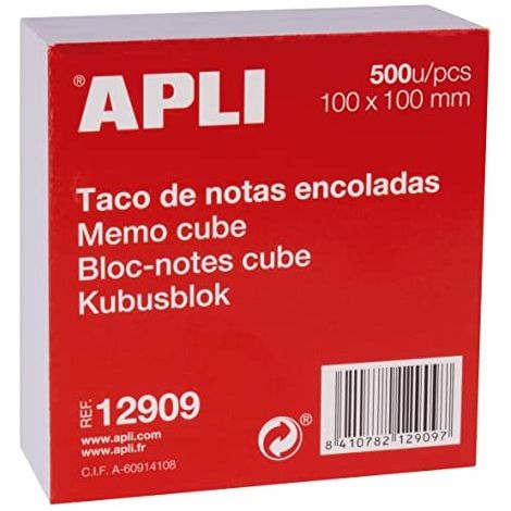 Este taco de notas es un producto ideal tanto para la oficina como para el hogar. Con 500 hojas blancas encoladas, tendrás suficiente espacio para tom (1/2)