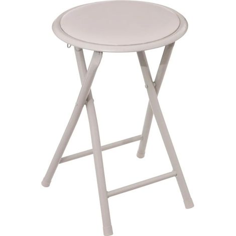 Tabouret Pliant "Basic" 45cm Beige (1/2)