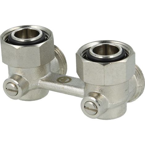 Bloc de robinet bitube équerre 3/4’’ FF x eurocône 3/4''