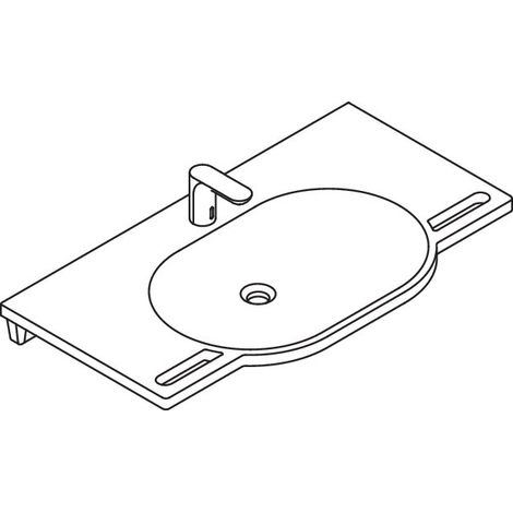 Ensemble produit HEWI 950.19.022 lave-mains et robinetterie (1/3)