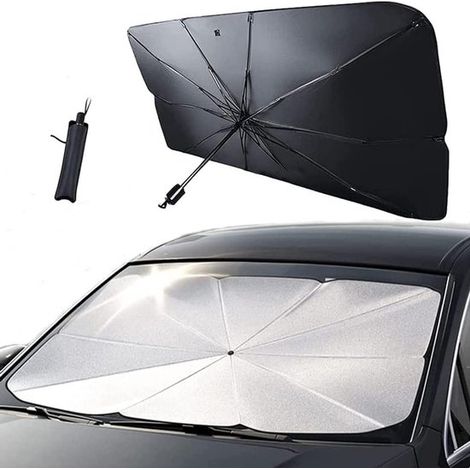 Pare-soleil de voiture 125 x 65 cm, protection UV avec barre réglable - Idéal pour SUV et voitures particulières (1/5)
