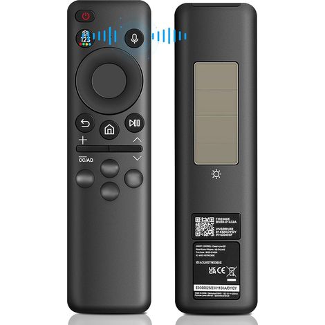 BN59-01432A Control remoto de voz solar Samsung – USB-C, 4 botones de acceso rápido – Reemplazo para televisores inteligentes Neo QLED/LED 4K UHD (2021-2023) – Negro (1/5)