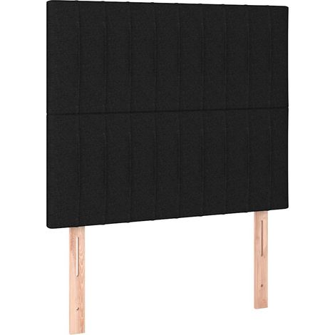 Maison Exclusive - Cabecero de cama negro 100x5x118/128 cm Tela (1/5)
