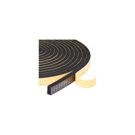 Selbstklebende Schaumstoff-Türdichtung, kälte- und wasserbeständig, 2 Rollen à 12 mm x 10 mm x 4 m, schall- und wärmedämmend (1/5)