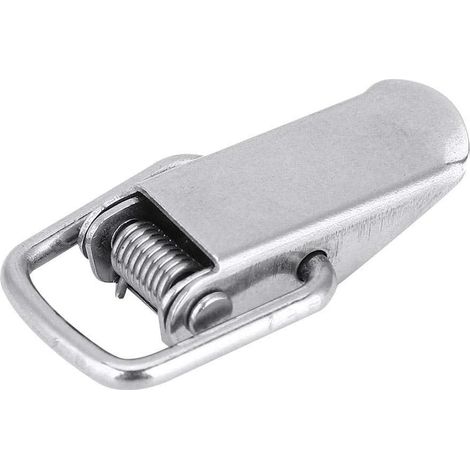 10 Stück Federknebelverschluss, Klemmclips, Haspenverschluss, Küchenmöbelverschluss, Hardwareteile (201 Edelstahl)