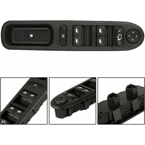 Interrupteur Levage Vitre Avant Droit - Pour Peugeot 207 2006-2016 - Référence 6490EH - SW-FH-PJ-612A - 1 Pièce (1/4)