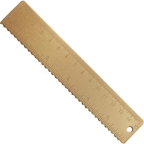 Mathematiklineal – 15 cm Kupfer-Gerades Messwerkzeug (1/5)