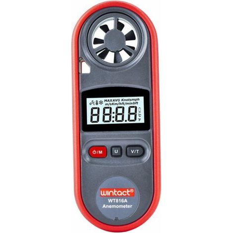 Portable anemometer, digital anemometer, thermometer, speedometer