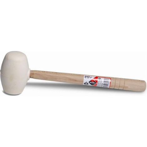 Gummihammer Weiß Rundspitze 250 g RUBI - 66905