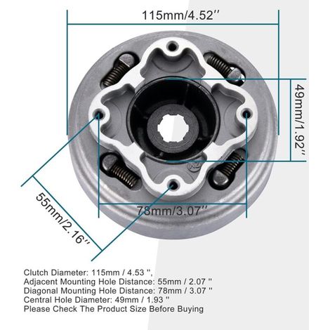 – Ensemble d'embrayage manuel pour moto tout-terrain 50-125 cc – Performance stable – Installation facile – Remplacement pièces d'origine - CC 110 CC (1/4)
