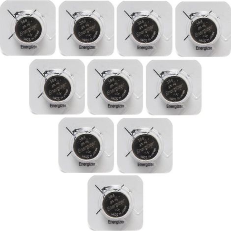 Pila a bottone Energizer 301/386 1,55 volt 10 pezzi