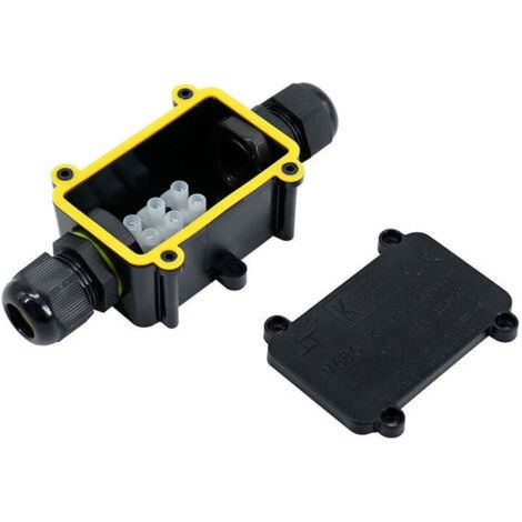 QORVA-Boîtes de jonction étanches IP68, boîte de jonction d'éclairage extérieur à 2 voies, presse-étoupe en plastique de 4 à 11 mm, connecteur de câble étanche externe