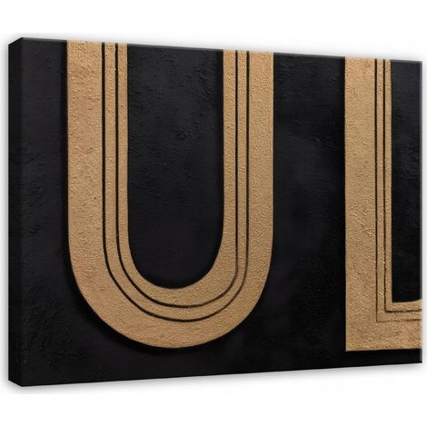 Peinture abstraite art deco structure pour chambre salon sur toile 100x70 cm (1/3)
