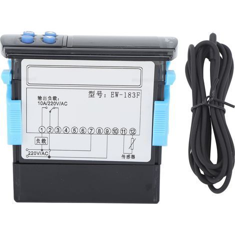 Universeller Temperaturregler, Doppeldisplay, Mikrocomputer-Thermostat für Kühlung und Heizung, AC220V (1/5)