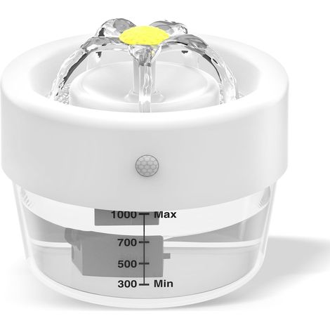 Wireless Cat Water Fountain, 1 L, Ultra-Quiet Cat Drinking Bowl (1/5)