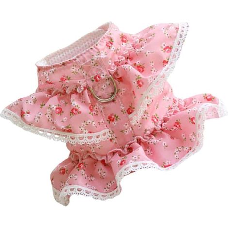 Einteiliges Haustierkostüm, flauschiges und stylisches Geschirr für große Katzen und Hunde, Katzenkostüm, Polyester, rosa L
