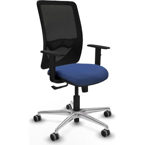 Piqueras y Crespo Sedia da Ufficio Blu Marino Comfort