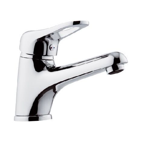 Miscelatore lavabo remer con bocca prolungata - serie kiss  Piletta di scarico: No (1/3)