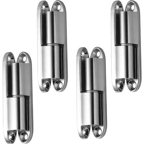 Charnières de porte, lot de 4, charnières amovibles, charnières silencieuses, charnières pour portes de placard, portes de chambre, portes de meubles (1/5)